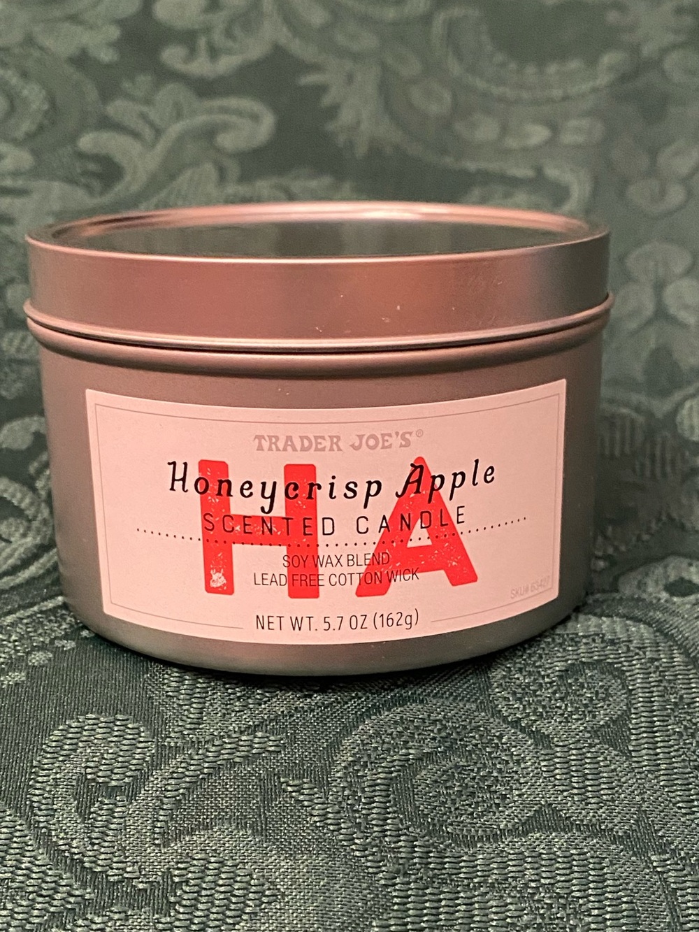 Trader Joe’s Honeycrisp Apple Scented Soy Candle Smells Incredible - Great Gift